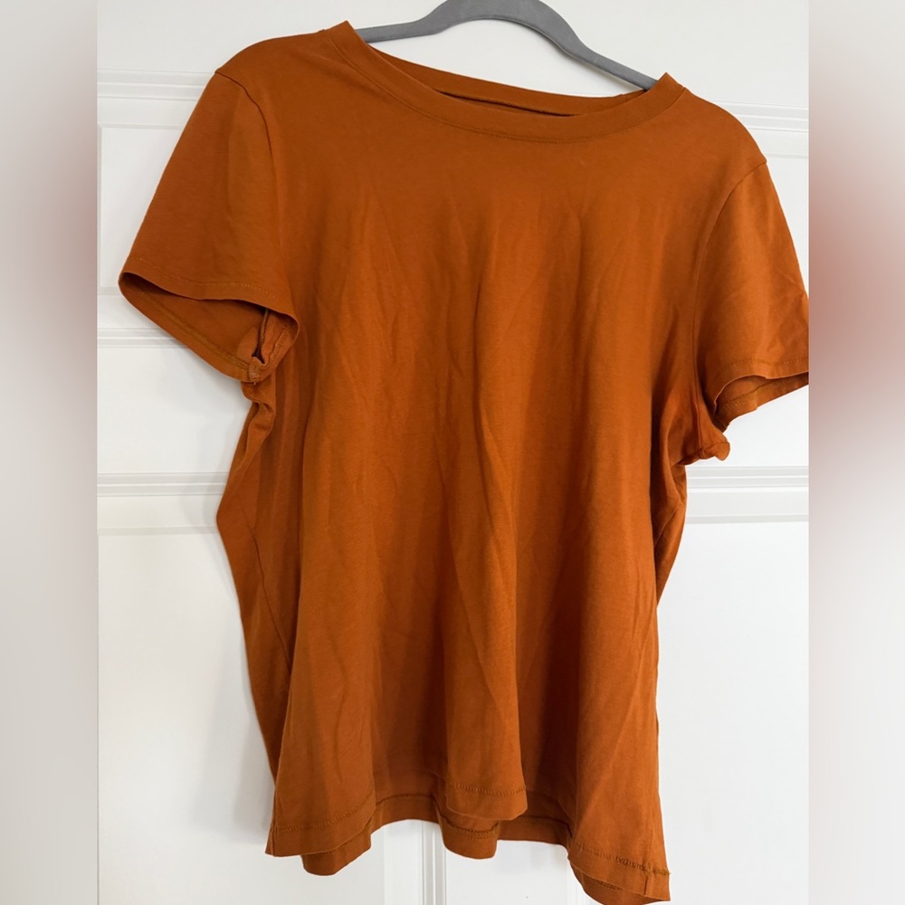 Madewell Burnt Orange Short Sleeve Tee